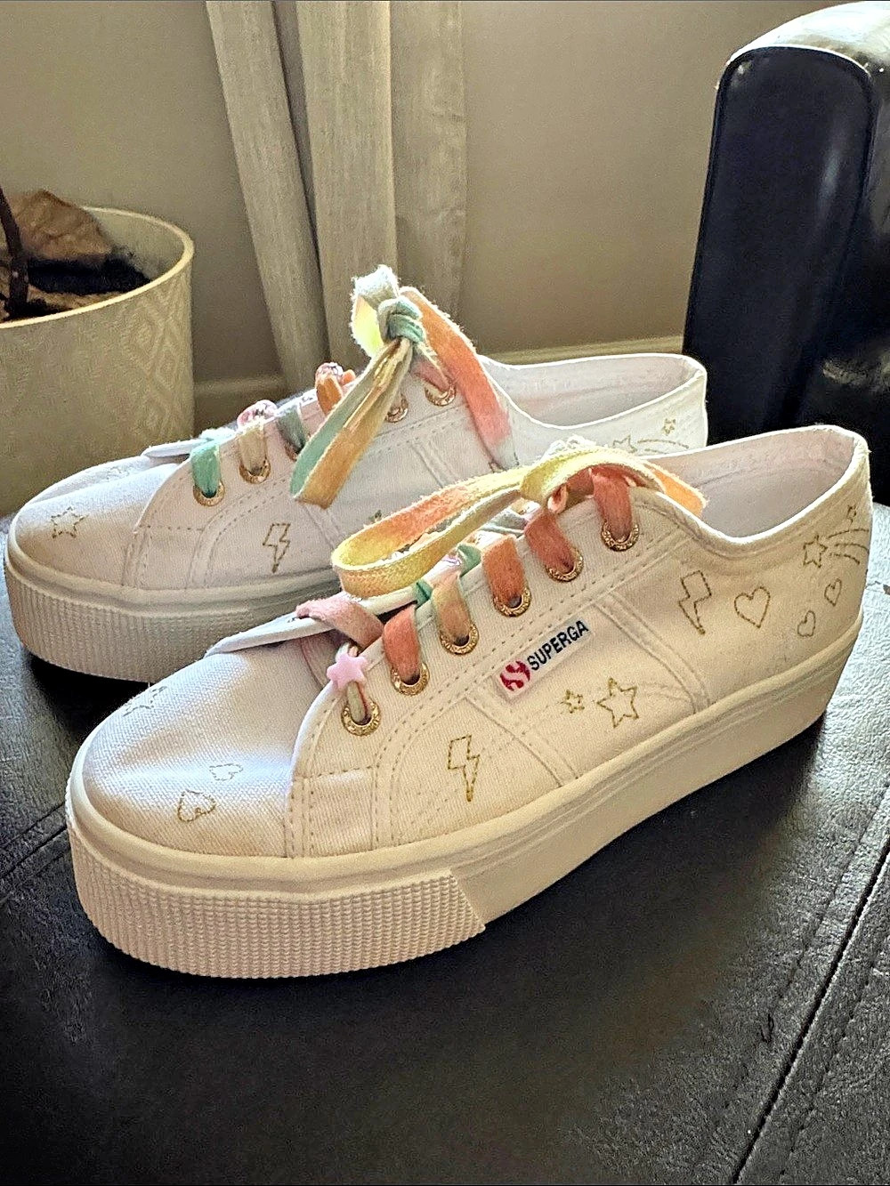 Superga 2790 Platform Sneaker Sneakers White & Pink EU 39